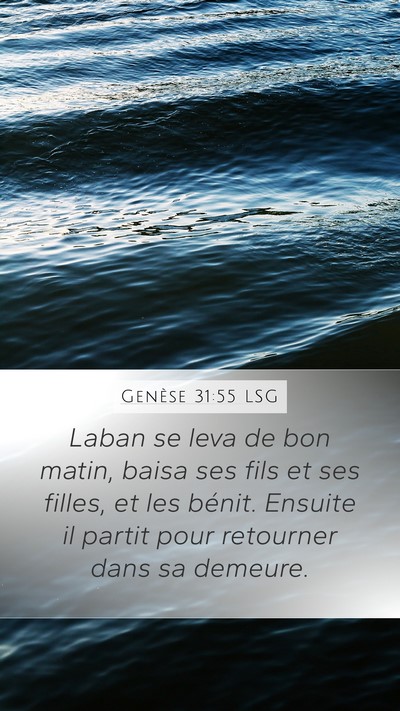 Genèse 31:55 LSG Bible Verse Image