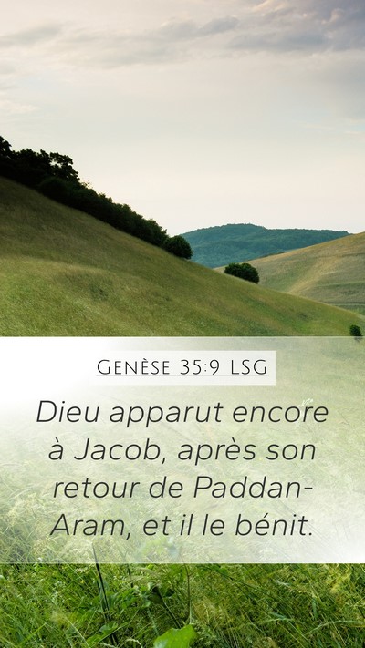 Genèse 35:9 LSG Bible Verse Image