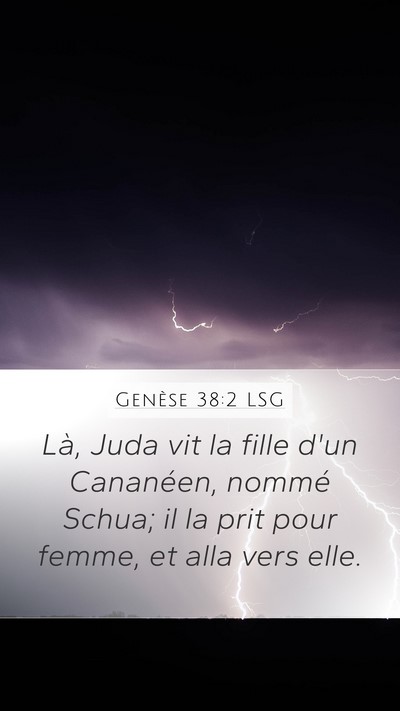 Genèse 38:2 LSG Bible Verse Image