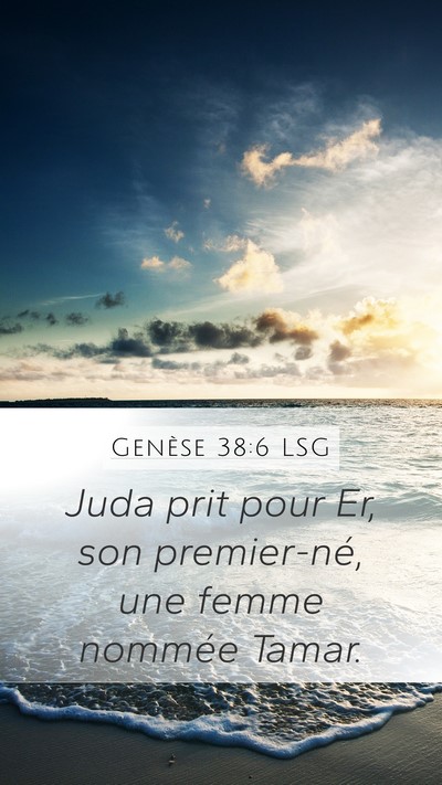 Genèse 38:6 LSG Bible Verse Image