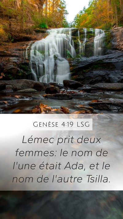 Genèse 4:19 LSG Bible Verse Image