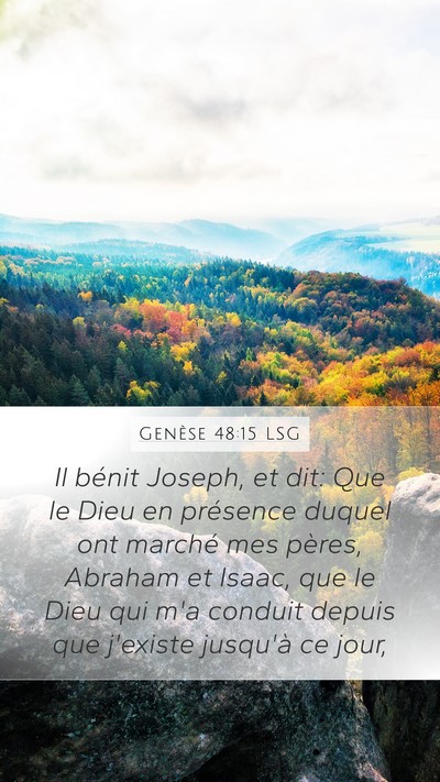 Genèse 48:15 LSG Bible Verse Image