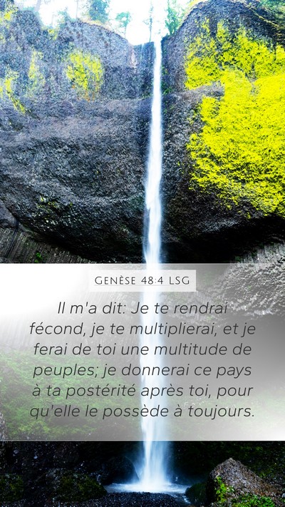 Genèse 48:4 LSG Bible Verse Image