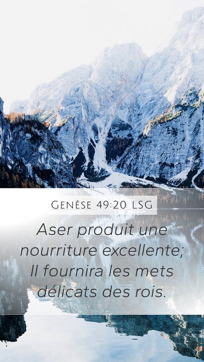 Genèse 49:20 LSG Bible Verse Image