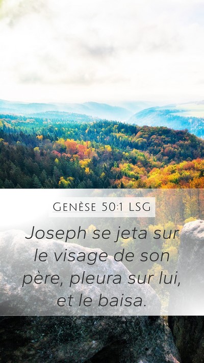 Genèse 50:1 LSG Bible Verse Image