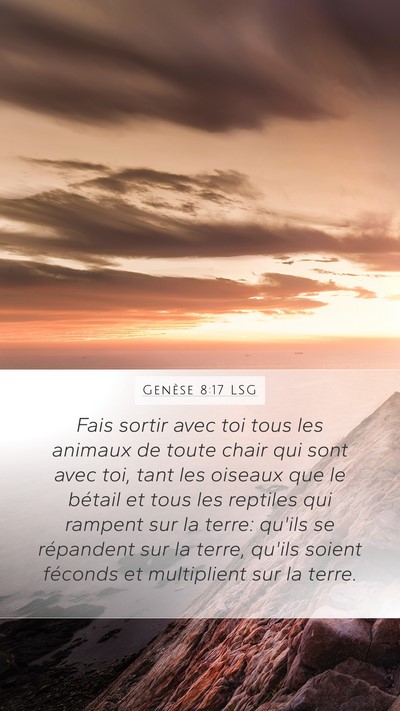 Genèse 8:17 LSG Bible Verse Image