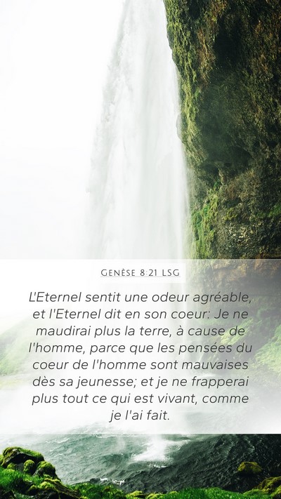 Genèse 8:21 LSG Bible Verse Image