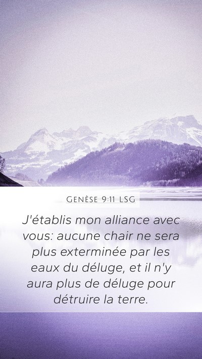 Genèse 9:11 LSG Bible Verse Image
