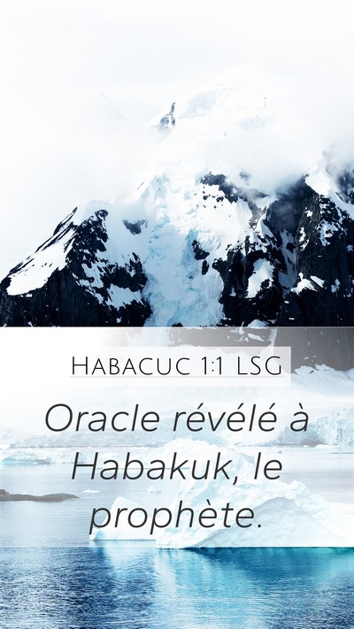 Habacuc 1:1 LSG Bible Verse Image