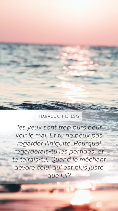 Habacuc 1:13 LSG Bible Verse Image