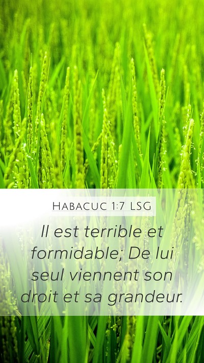 Habacuc 1:7 LSG Bible Verse Image