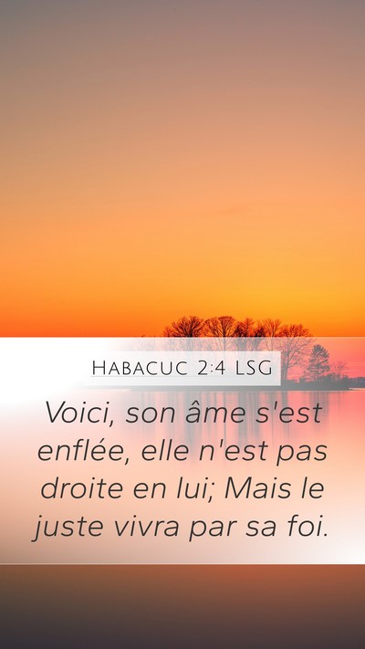 Habacuc 2:4 LSG Bible Verse Image