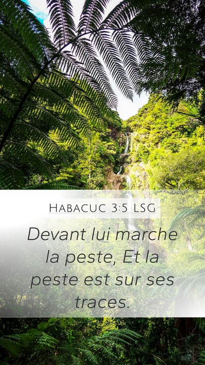 Habacuc 3:5 LSG Bible Verse Image