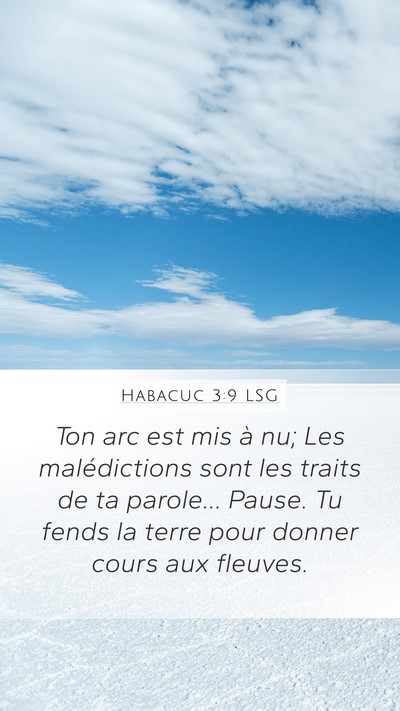 Habacuc 3:9 LSG Bible Verse Image