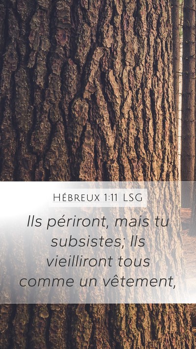Hébreux 1:11 LSG Bible Verse Image