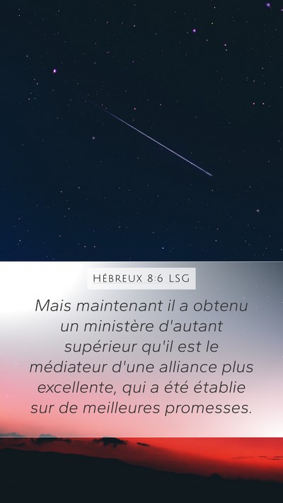 Hébreux 8:6 LSG Bible Verse Image