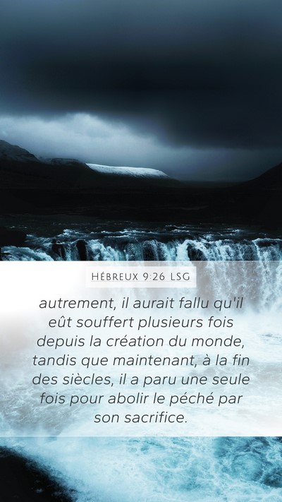 Hébreux 9:26 LSG Bible Verse Image