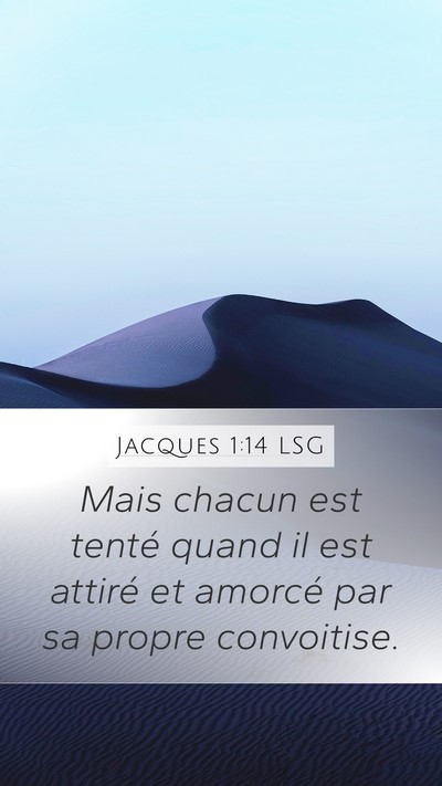 Jacques 1:14 LSG Bible Verse Image