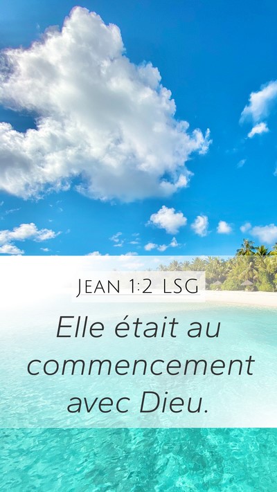 Jean 1:2 LSG Bible Verse Image
