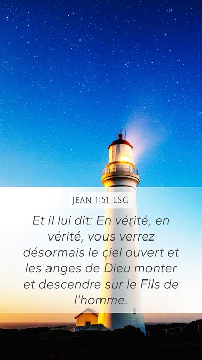 Jean 1:51 LSG Bible Verse Image