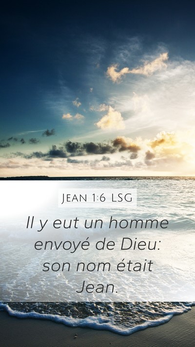 Jean 1:6 LSG Bible Verse Image