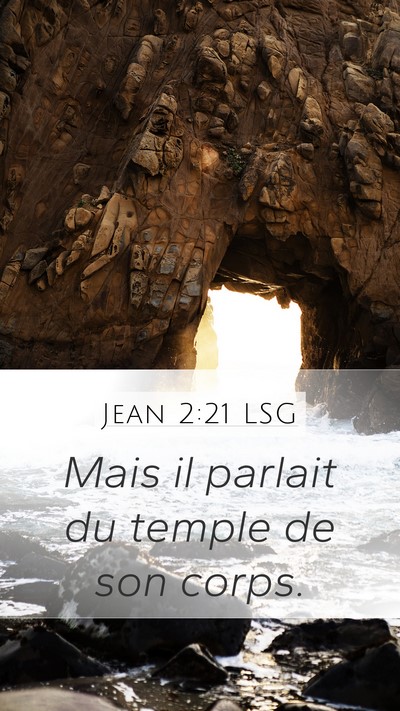 Jean 2:21 LSG Bible Verse Image