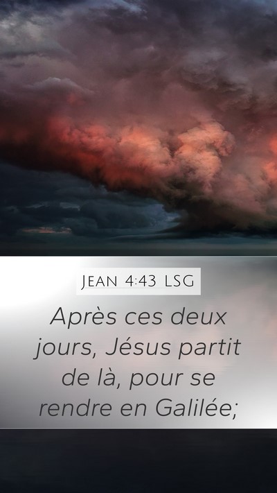 Jean 4:43 LSG Bible Verse Image