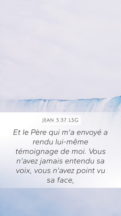 Jean 5:37 LSG Bible Verse Image