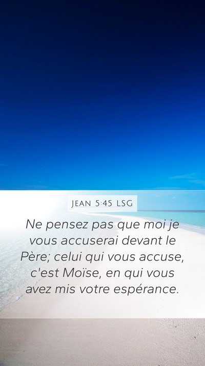 Jean 5:45 LSG Bible Verse Image