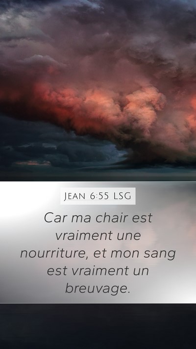 Jean 6:55 LSG Bible Verse Image