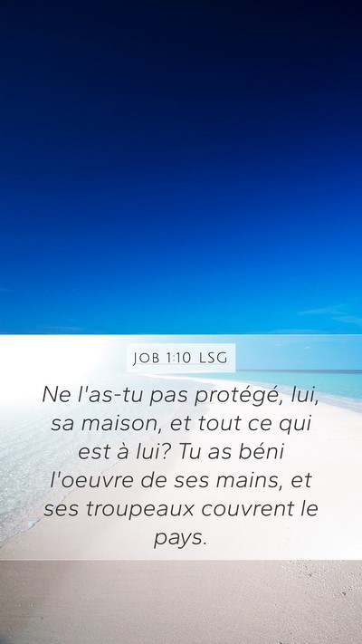 Job 1:10 LSG Bible Verse Image