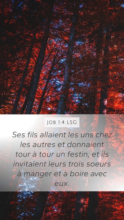 Job 1:4 LSG Bible Verse Image