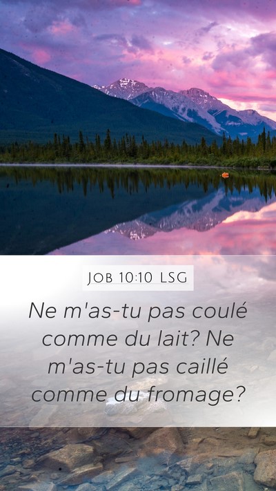Job 10:10 LSG Bible Verse Image