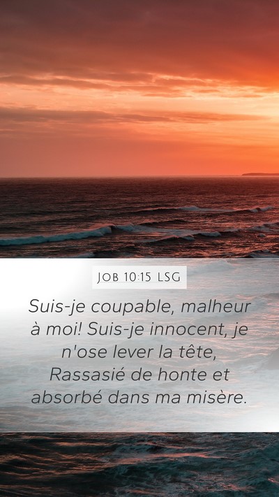 Job 10:15 LSG Bible Verse Image