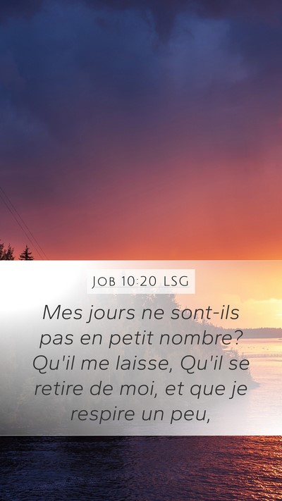 Job 10:20 LSG Bible Verse Image
