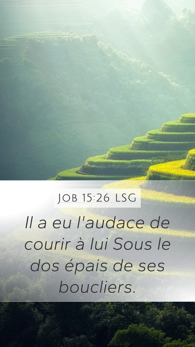 Job 15:26 LSG Bible Verse Image
