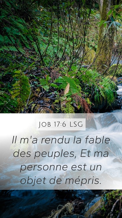 Job 17:6 LSG Bible Verse Image