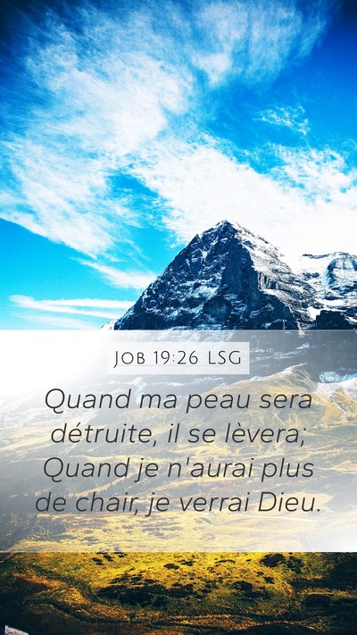 Job 19:26 LSG Bible Verse Image