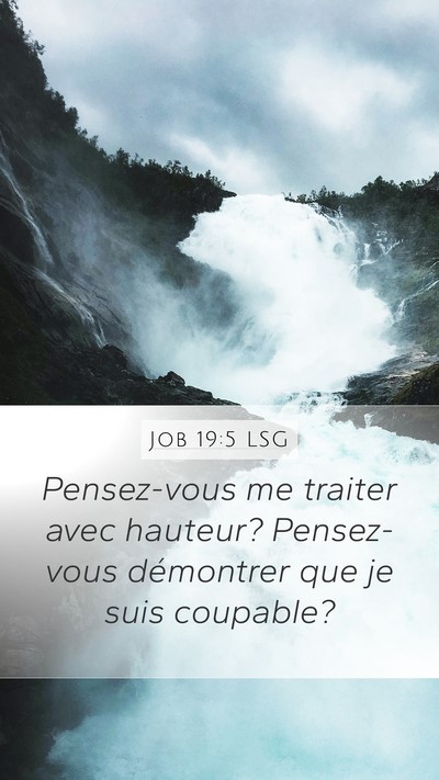 Job 19:5 LSG Bible Verse Image