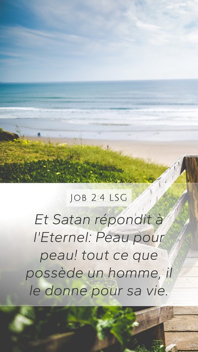 Job 2:4 LSG Bible Verse Image