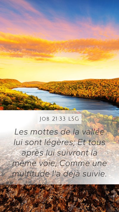 Job 21:33 LSG Bible Verse Image