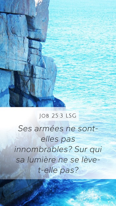 Job 25:3 LSG Bible Verse Image