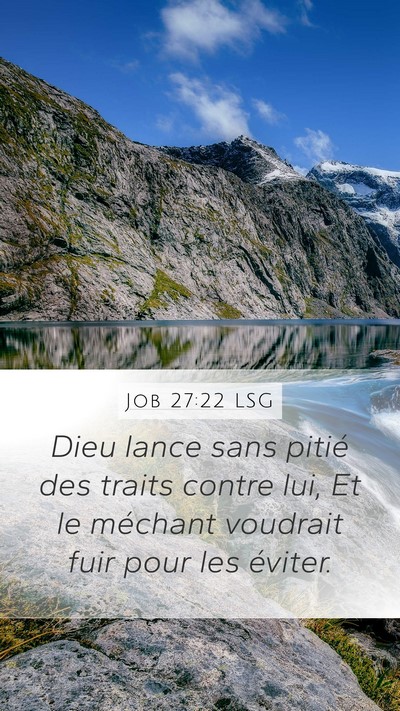 Job 27:22 LSG Bible Verse Image