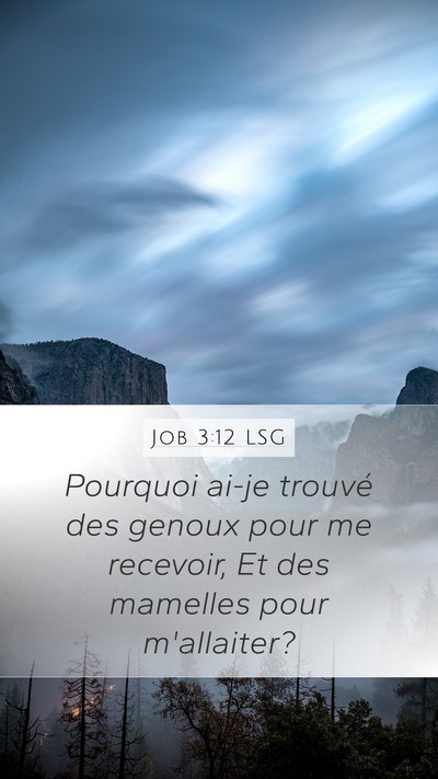 Job 3:12 LSG Bible Verse Image
