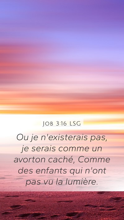 Job 3:16 LSG Bible Verse Image