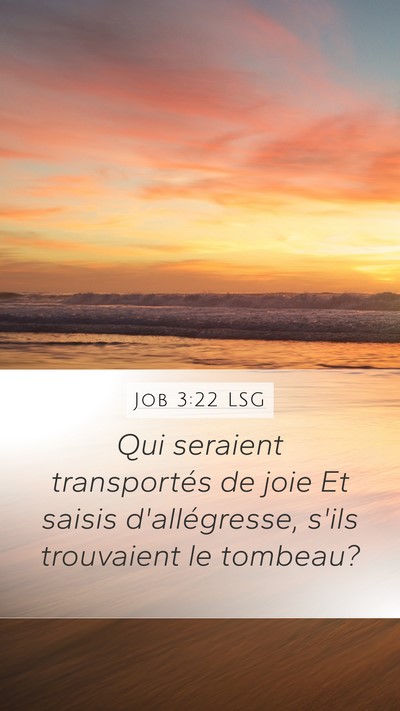 Job 3:22 LSG Bible Verse Image