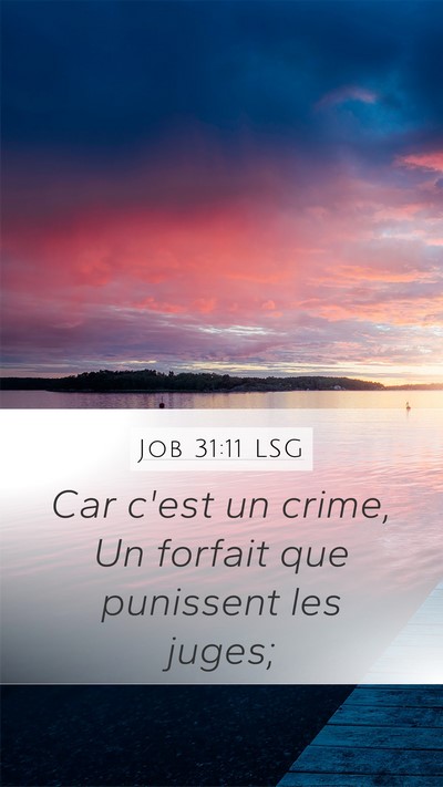 Job 31:11 LSG Bible Verse Image