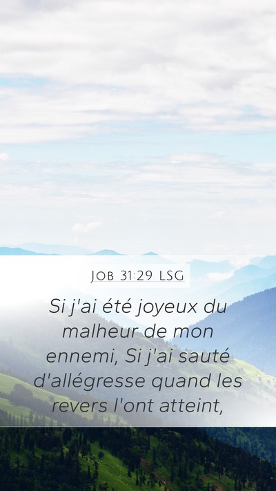 Job 31:29 LSG Bible Verse Image