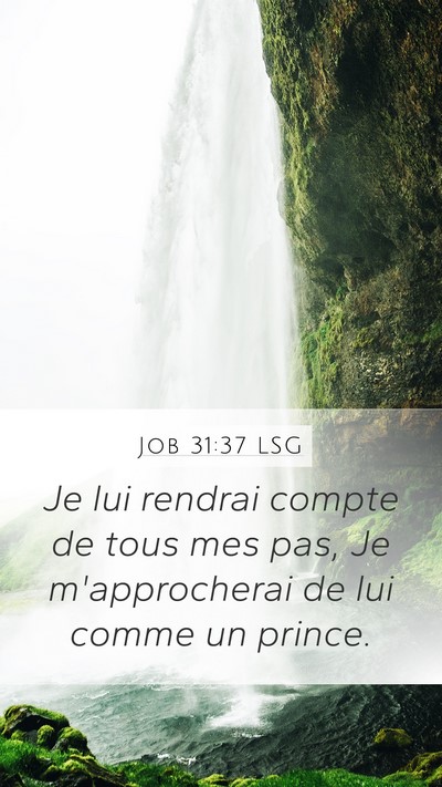 Job 31:37 LSG Bible Verse Image