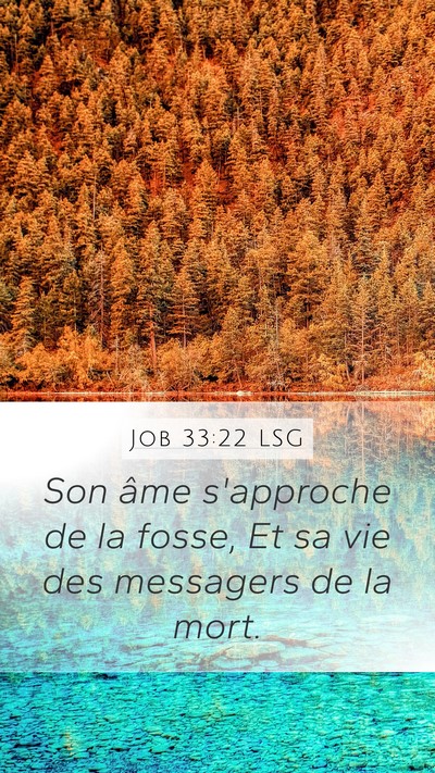 Job 33:22 LSG Bible Verse Image